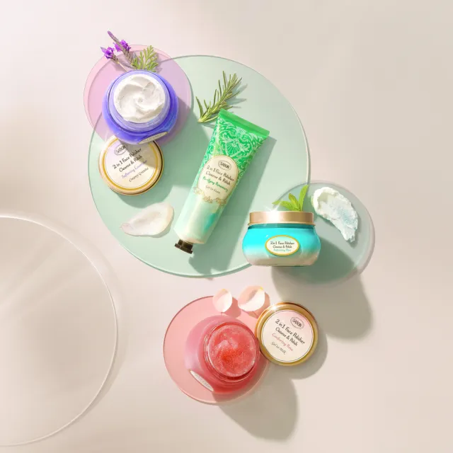 【SABON】官方直營 二合一臉部磨砂膏60ml(舒緩薰衣草/清爽薄荷)