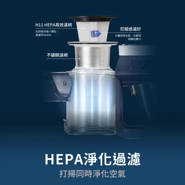 【HYD】超強力旋風電動濕拖無線吸塵器 D-85(12件大全配組/乾濕吸塵器)