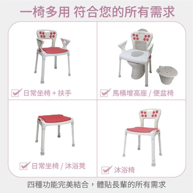 【Orange Plus 悅康品家】便攜式沐浴便盆椅(便盆沐浴椅 旅行便盆 便器椅 洗澡椅)