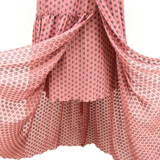 【ICHE 衣哲】Cop.Copine法國原裝進口法式雪紡無袖設計感洋裝