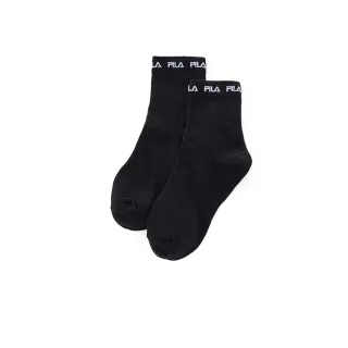 【FILA官方直營】基本款棉質短襪-黑色(SCZ-5003-BK_253)