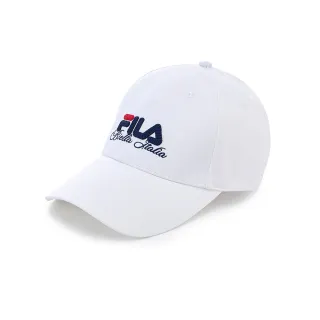 【FILA官方直營】經典LOGO帽/棒球帽-白色(HTZ-5000-WT_253)