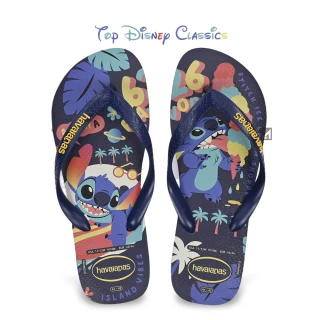【havaianas 哈瓦仕】情侶鞋 Top Disney Classics 史迪奇 人字拖 夾腳拖 星際寶貝(男鞋 女鞋 男女拖鞋)