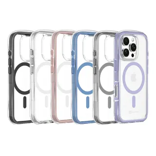 【MAXIA】iPhone 16 Pro Max 耐衝擊磁吸保護殼(i16/Plus/Pro/Pro Max 透明/灰/藍/粉/黑/紫)