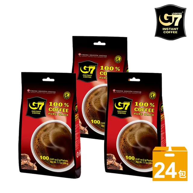 【G7】純咖啡 100入x24(箱購)