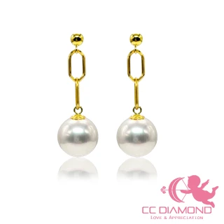 【CC Diamond】18K金珍珠耳環(8-8.5mm)