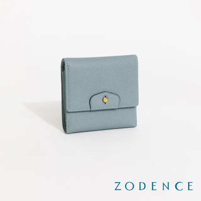 【ZODENCE 佐登司】CUFF進口真皮袖釦設計三折短夾(多色)