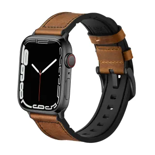 【Mifa】Apple Watch混合運動皮革錶帶/經典皮革錶帶(適用1-11代 舊款42/44/45/46/49mm)