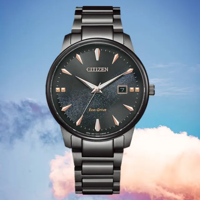 【CITIZEN 星辰】限定款 光動能 對錶 男錶 腕錶 手錶 石英錶 雙11 送禮 推薦 禮物39mm BM7595-89E