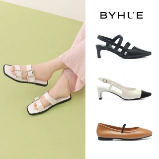 【AS集團】BYHUE 經典時髦拖鞋/高跟拖鞋/厚底拖鞋/跟鞋(多款任選)