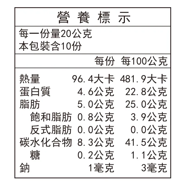 【薌園】無加糖黑玉米芝麻豆漿粉(20gx10入/袋)