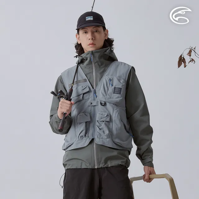 【ADISI】中性單向導濕環保紗速乾超撥水多口袋短版背心 AV2411057(工裝感 吸濕 排汗 快乾 防潑水 撥水)