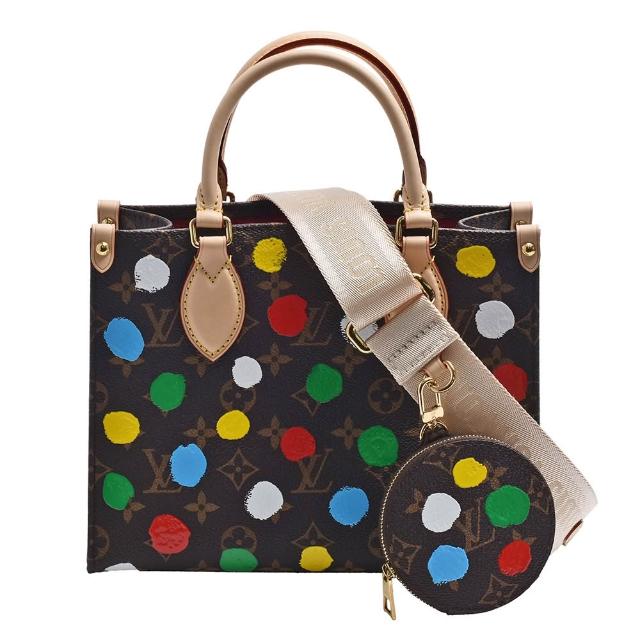 【Louis Vuitton 路易威登】M46380 聯名YK ONTHEGO PM系列經典Monogram帆布手提/斜背包