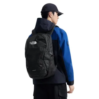 【The North Face 官方旗艦】北面男女款黑色DWR防潑水休閒後背包｜3VY24H0(筆電包/登山包)