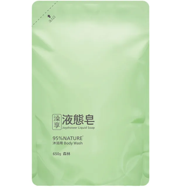 【澡享】液態皂補充包650g(日光皂香/森林)