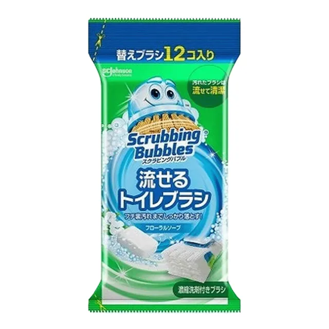 【SC Johnson】日本進口 莊臣水溶性馬桶清潔刷補充包12入(多款任選/不含刷柄和刷架)