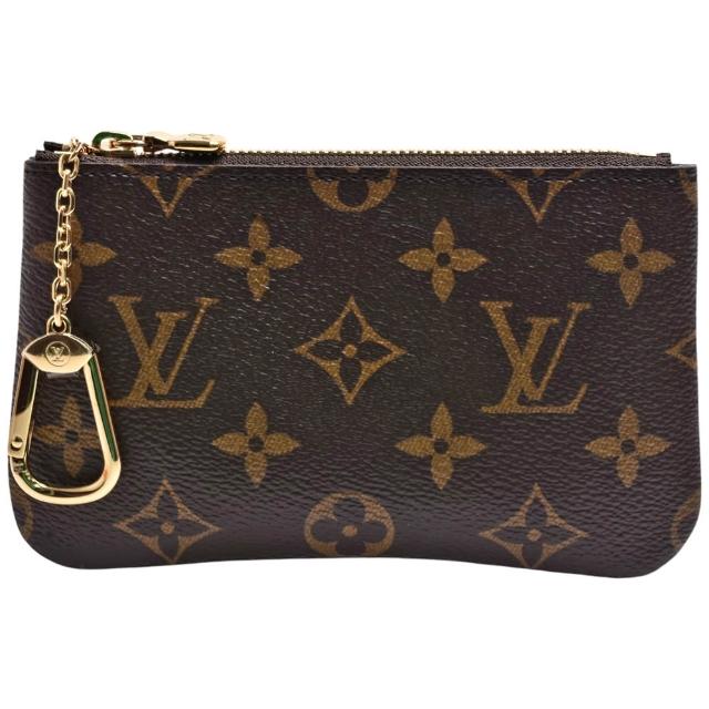 LV LOUIS VUITTON路易威登 M13559 經典 Monogram 印花帆布鑰匙/零錢包