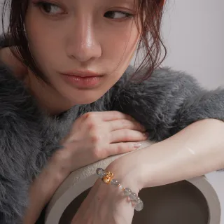 【天天水晶 TINGTING】人緣桃花 I 藍光 灰月光 兔子 設計款水晶手鍊(穩定磁場、增加魅力、增加人緣)