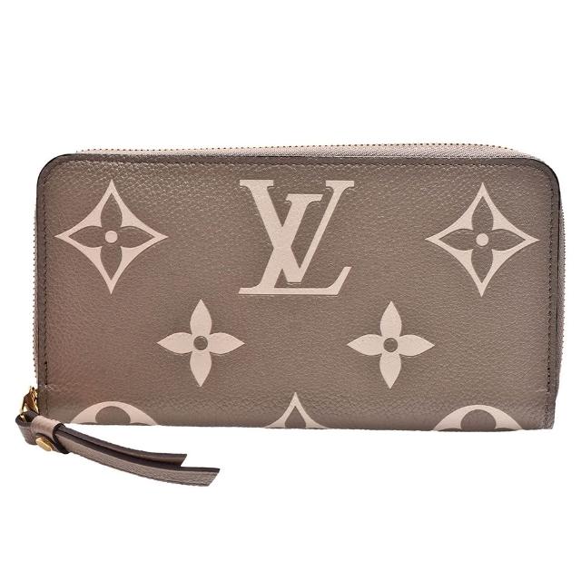 LV LOUIS VUITTON 路易威登 M69794 Monogram Empreinte 經典牛皮拉鍊長夾，採用高階灰色與白色系牛皮製成，擁有18個內袋設計，適合日常攜帶與儲物需求。商品附原廠防塵袋與包裝盒，產地為西班牙，為歐洲原裝正品，女性使用更為合適。