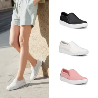 【ecco】SOFT 60 W 經典皮革套入式休閒鞋 女鞋(多款任選)