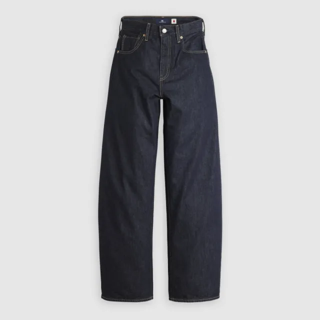 【LEVIS】BLUETAB™ Drop Barrel繭型丹寧牛仔寬褲 / 原色 女生牛仔褲 人氣新品 003J4-0000