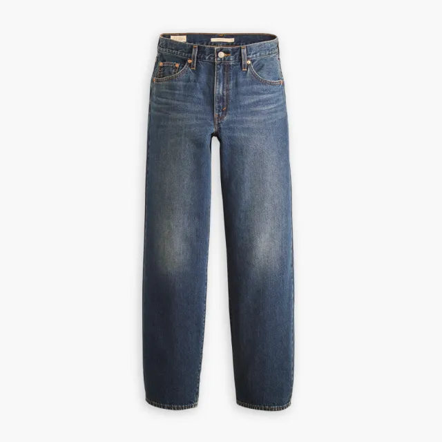 【LEVIS】Baggy Dad 中腰直筒寬鬆牛仔褲 女生牛仔褲 熱賣單品 A3494-0037