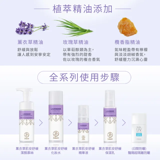 【珍朵絲特】薰衣草肌安舒緩保濕乳100ml(佐登妮絲香氛精油系列)