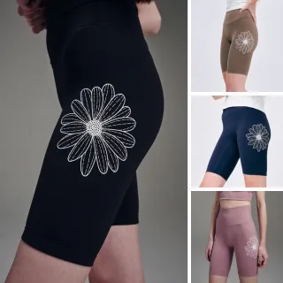 【MARDI MERCREDI】束身短褲 多色 經典小雛菊 白花 ULTIMATE COMFORT BIKER LEGGINGS THEFLOWER