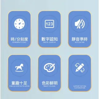 【TWBUY 台灣好購】兒童認知學習時鐘(幼教學習鐘 彩色掛鐘 益智)