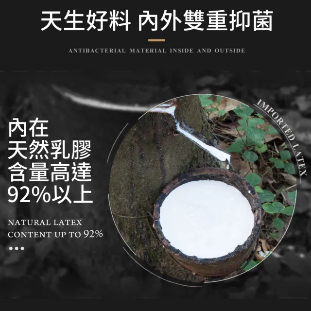 【LooCa】石墨烯遠紅外線健康乳膠枕頭1入(任選)