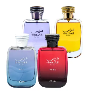 【Rasasi 拉莎斯】Hawas系列EDP淡香精香水100ml(多款任選一_杜拜原裝_官方直營)