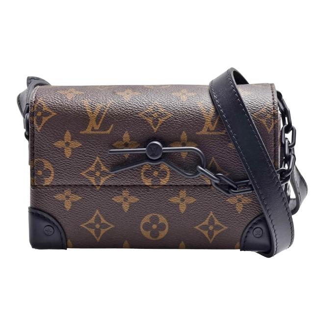 【Louis Vuitton 路易威登】M83613經典Steamer系列Monogram印花帆布翻蓋斜背包