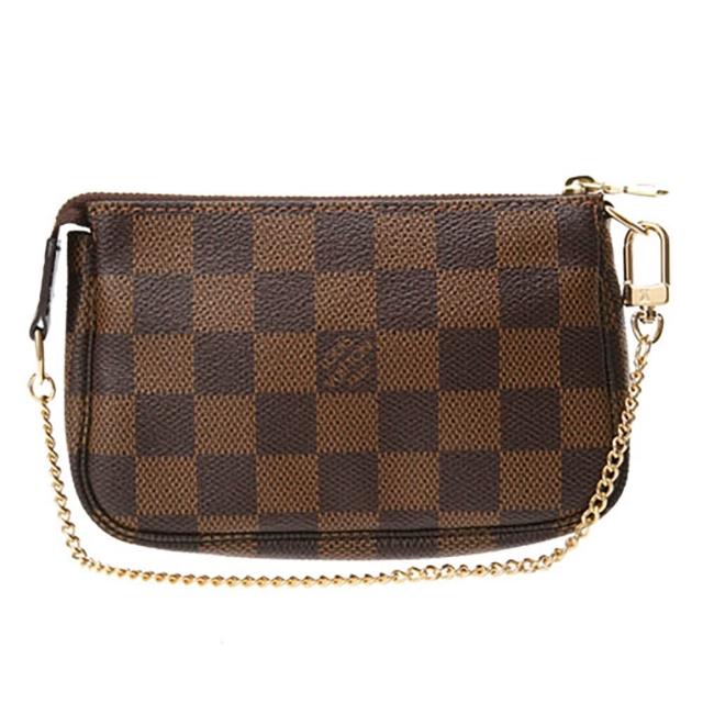 【Louis Vuitton 路易威登】N58009 經典Damier帆布小巧手拿包