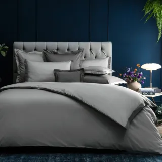 【WEDGWOOD】100%天絲 薄被套枕套床包四件組 加大任選(簡約素色｜80支350織)