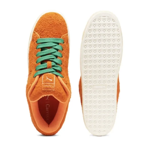 【PUMA】休閒鞋 x Carrots Suede XL 男鞋 女鞋 橘 綠 聯名 麂皮 麵包鞋 398800-01