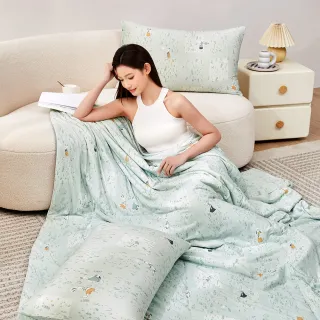 【Beauty Style】COOL PLUS極致涼親膚冰爽被-雙人180X200cm(涼感紗/涼被/夏被/薄被/涼感被) 涼被/冷氣毯