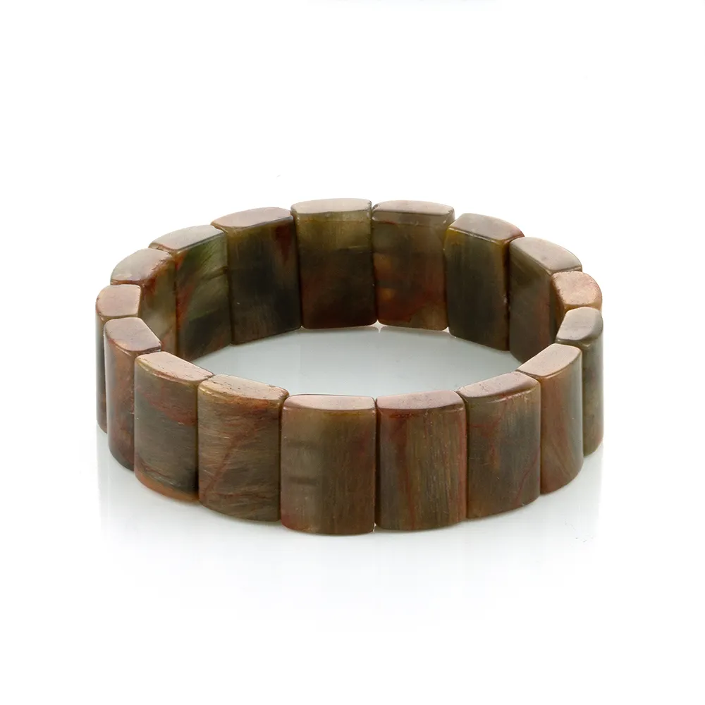 【Woogie武吉珠寶】能量加倍極密紅綠髮晶手排(17-18mm)