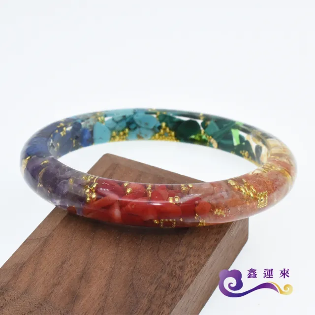 【鑫運來】◎奧剛能量七脈輪細版手鐲