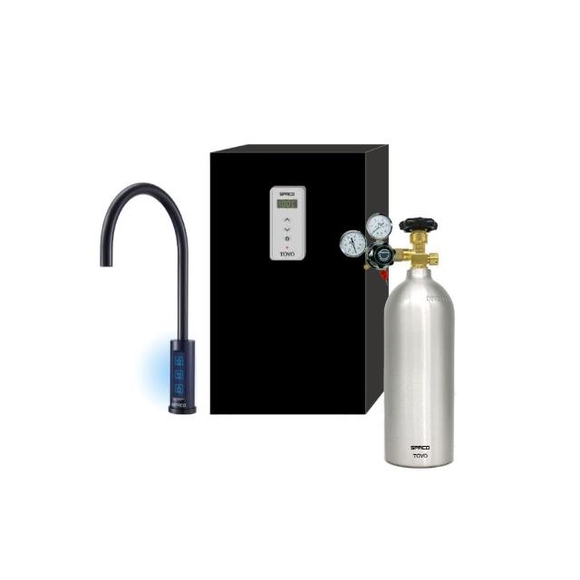 【TOYO 東洋】SPACO 觸控櫥下型-氣泡水冰溫熱飲水機 X-3 Pro(冰氣泡水/溫水/熱水 三機一體節省空間)