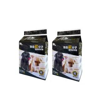 【美國BV Pets】加厚款 除臭竹炭寵物尿布墊-4包(寵物尿墊/尿布/尿片/犬貓適用)