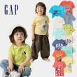 【GAP】男幼童裝 Gap x Disney迪士尼聯名 Logo純棉刺繡/印花圓領短袖T恤/Polo衫-多款任選(744760&742993)