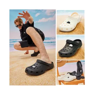 【SCANDINAVIAN FOREST 北歐小刺蝟】美好年代．防水輕量洞洞鞋(時尚黑 / 奶油白)