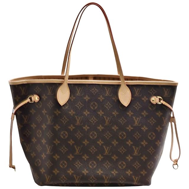 LV LOUIS VUITTON路易威登 M46975 經典 Neverfull MM Monogram 帆布肩背托特包 全新未使用的 LOUIS VUITTON 路易威登 M46975 經典 Neverfull MM Monogram 帆布肩背托特包,採用高品質帆布與牛皮製成,咖啡色系設計時尚大方,配有原廠防塵套與零錢包,尺寸為長31cm、寬14cm、高28cm,提把長約20cm,適合日常出門使用,為女性時尚配飾增添優雅氣質。