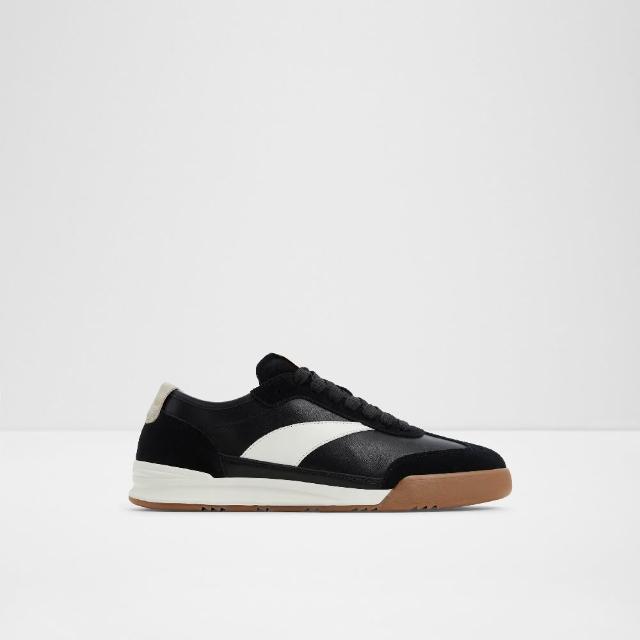 【ALDO】CLUBMTL-時尚復古拼接綁帶休閒鞋-男鞋(黑色)