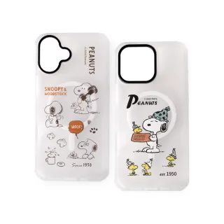 【Norns】Peanuts史努比手機殼iPhone 16全系列防摔手機殼(超強磁吸透明殼 16 Pro 16 plus 16 pro max)