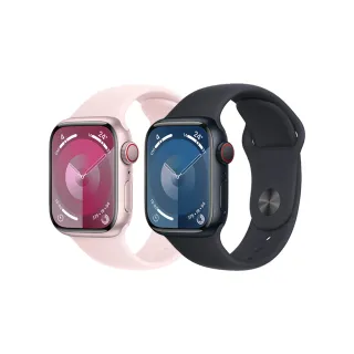 【Apple】Apple Watch S9 GPS+行動網路 45mm(鋁金屬錶殼)