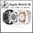 【Apple】不鏽鋼A+級福利品 Apple Watch S8 GPS版 45mm(不鏽鋼金屬錶殼搭配運動型錶帶)