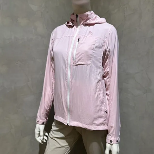 【Wildland 荒野】彈性透氣抗UV涼感輕薄外套 女 0B31905(可拆帽 冰絲涼感 吸排快乾)