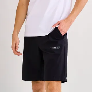 【LE COQ SPORTIF 公雞】抗UV/防潑水平織運動短褲 男款-2色-LWV81681