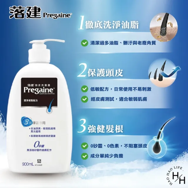 【落建】頭皮洗髮露-潔淨健髮配方(800-900毫升)